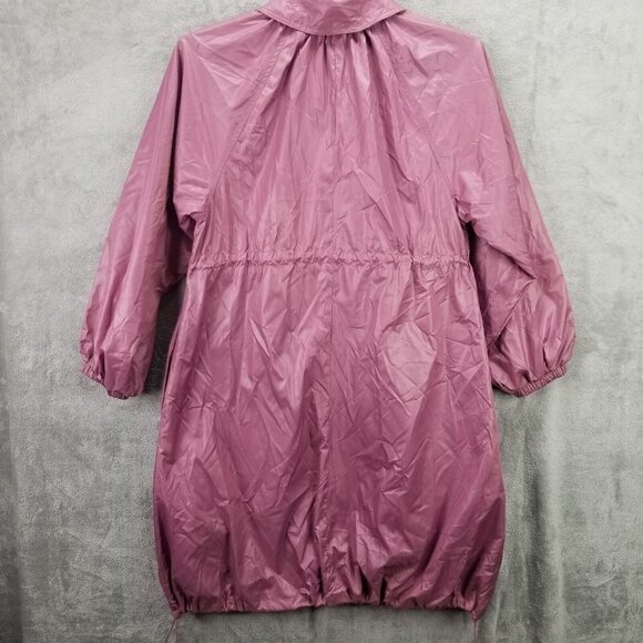 A New Day Rain Jacket Womens Long Sleeve Knee Length Femme Casual Waterproof - Picture 3 of 7